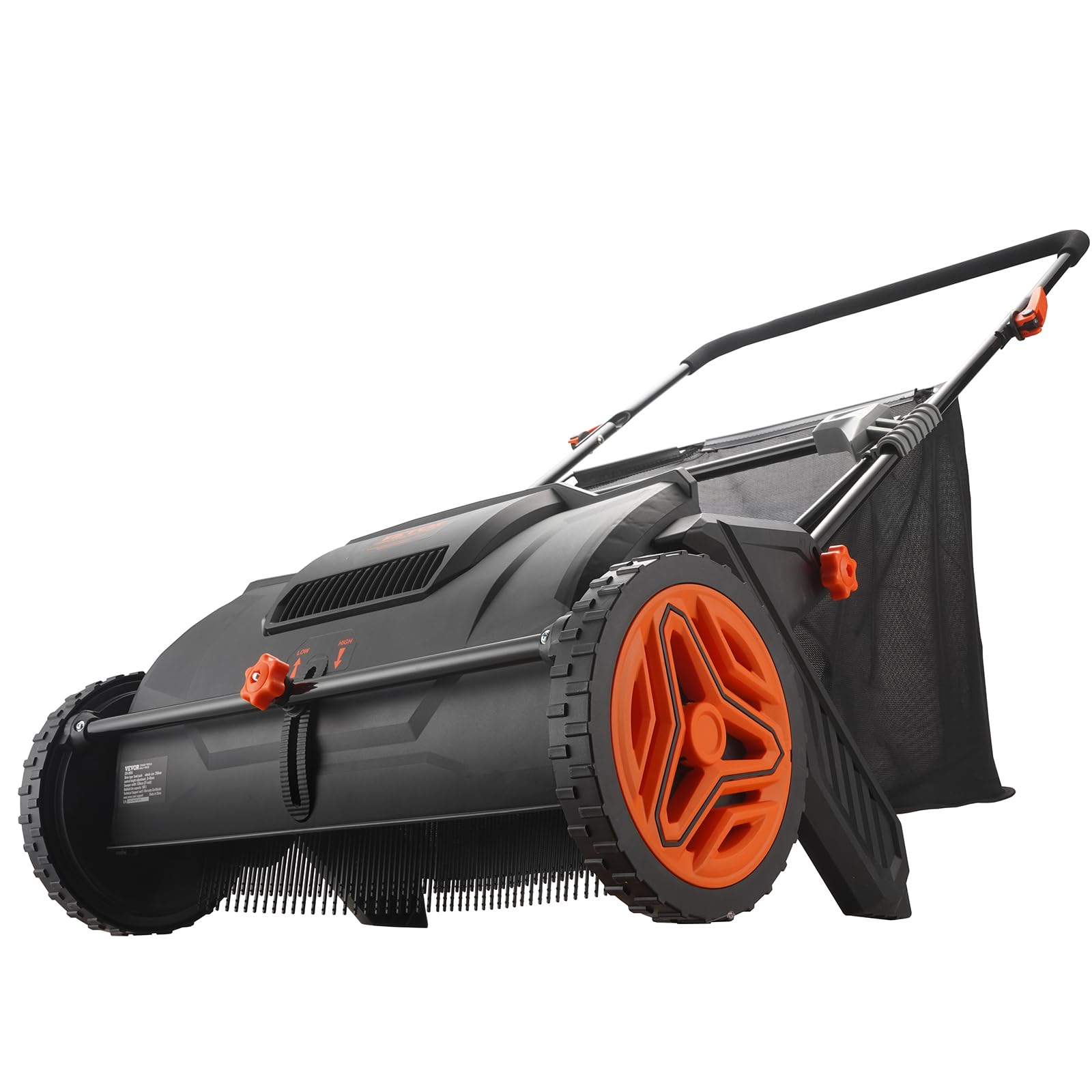 VEVOR Push Lawn Sweeper, 21-inch Leaf & Grass Collector, Strong Wheels & Heavy Duty Thickened Steel Durable to Use with Large Capacity 3.5 cu. ft. Mesh Collection Hopper Bag, 2 Spinning Brushes 🍁 All In One Marketplace Canada