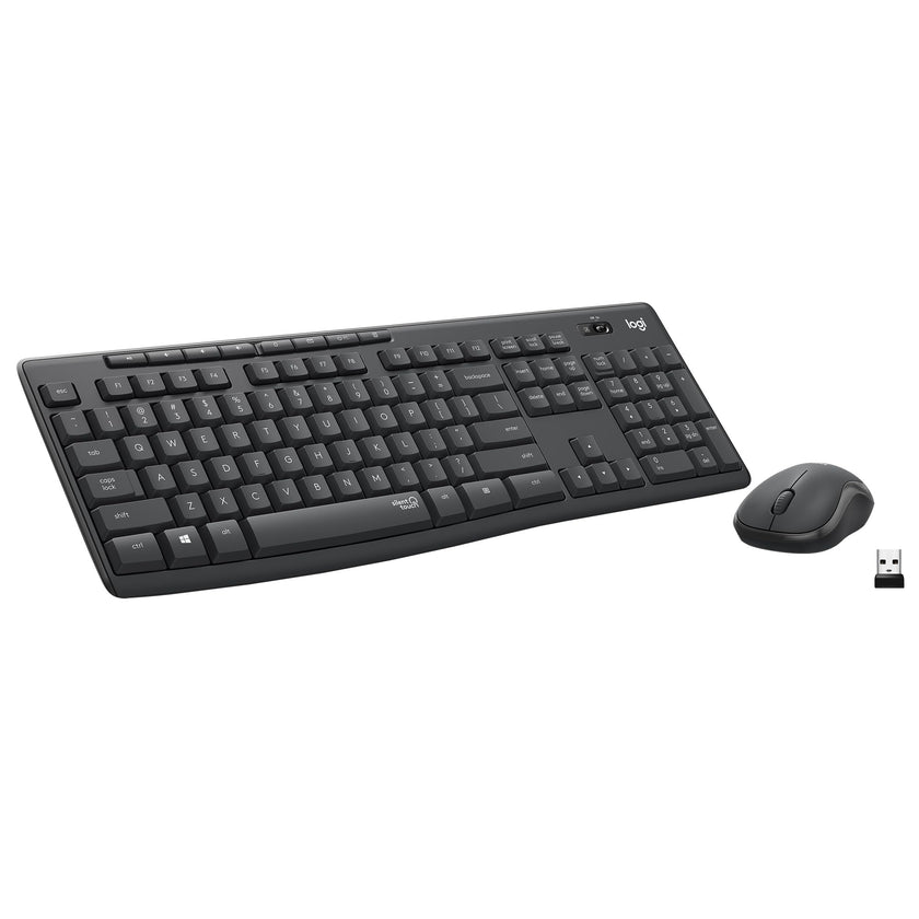 Logitech MK295 Mouse & Keyboard Combo with SilentTouch Technology, Full Numpad, Advanced Optical Tracking, Lag-Free, 90% Less Noise - Graphite 🍁 All In One Marketplace Canada