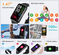 USMECBL Fitness Tracker, Blood Oxygen Heart Rate Sleep 24/7 Health Monitor/Calorie Steps Counter Pedometer Activity Smart watchs/Notifications for Android/iOS Men Women 🍁 All In One Marketplace Canada