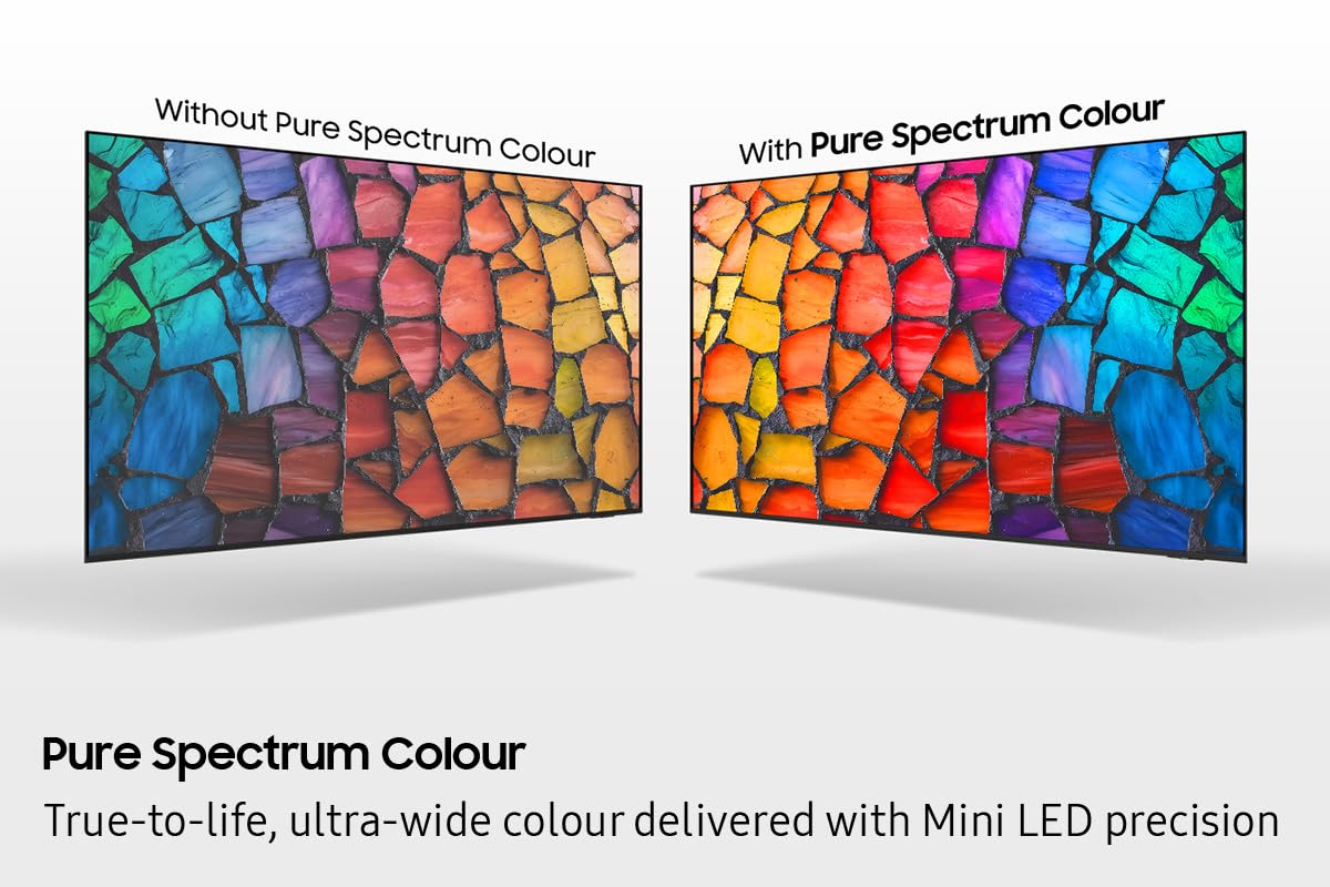 Samsung 50 inch Mini LED TV, M1EH, Mini LED HDR with Pure Colour Spectrum, 4k Upscaling, Smart TV, 4k Upscaling, Gaming Hub, Dolby 2.0, Television (UN50M1EHAFXZC, 2026) 🍁 All In One Marketplace Canada