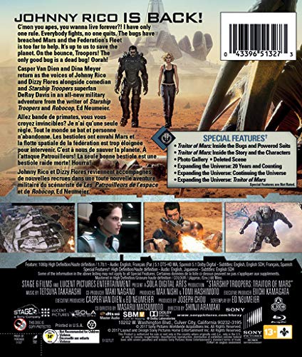 Starship Troopers: Traitors Of Mars - Blu-Ray (Used)