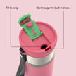 Contigo DualSip 16 oz Compact Water Bottle w/ 2-Way Lid (Drink from Straw or Spout) | Vacuum-Insulated Stainless Steel for Cold Drinks | 100% Leakproof | BPA & Lead-Free | Dishwasher Safe 🍁 All In One Marketplace Canada