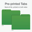 Pendaflex File Folders, 1/2 Cut Tab, Letter Size, Green, Durable Paper Stock, 100/Box, Ideal for Office/Home/School Organization, Made in Canada, Reversible File Organizers 🍁 All In One Marketplace Canada