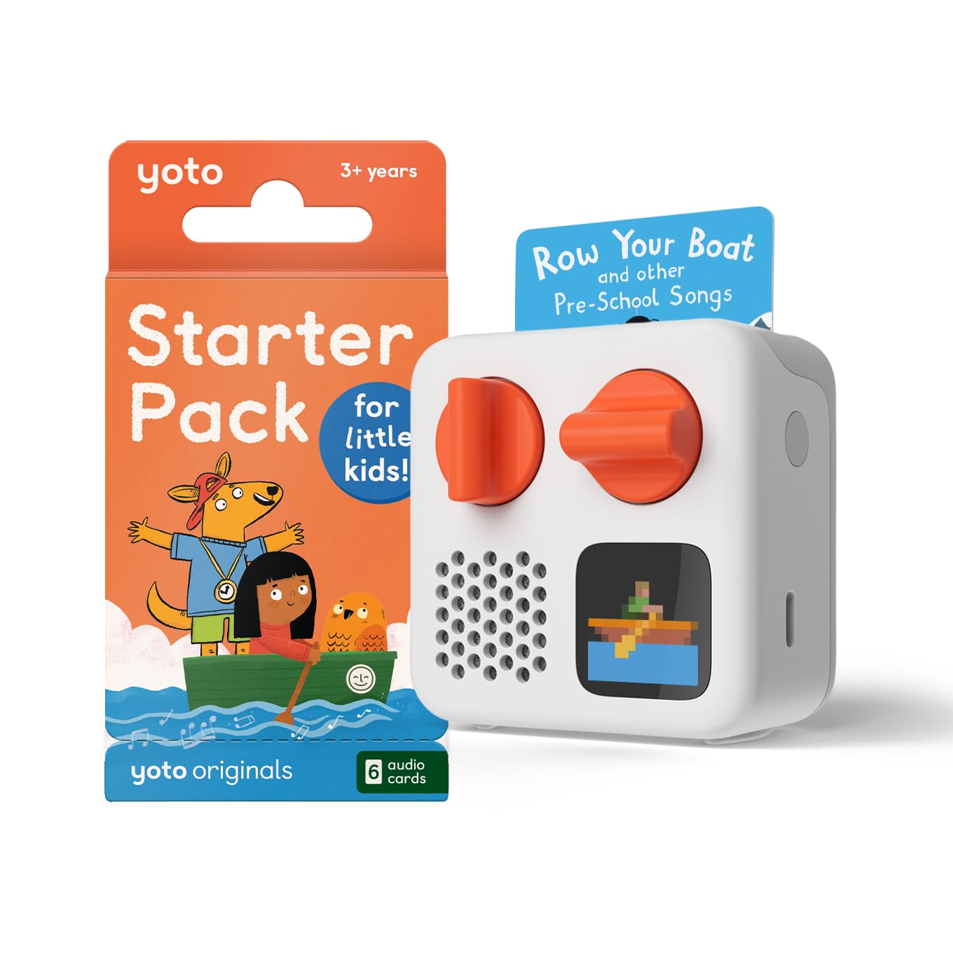 Yoto Mini (2024 Edition) + Starter Pack for Little Kids Bundle – Screen-Free Bluetooth Audio Player, All-in-1 Travel Device for Stories Music Podcasts Radio, Use as Speaker or with Headphones 🍁 All In One Marketplace Canada