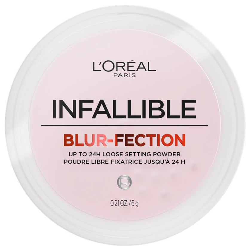 L'Oréal Paris Infallible Blur-Fection Loose Powder, Brightening Pink Setting Powder with Soft Matte Finish, Locks in Makeup for Up to 24H, 10 Light Pink, 6g 🍁 All In One Marketplace Canada