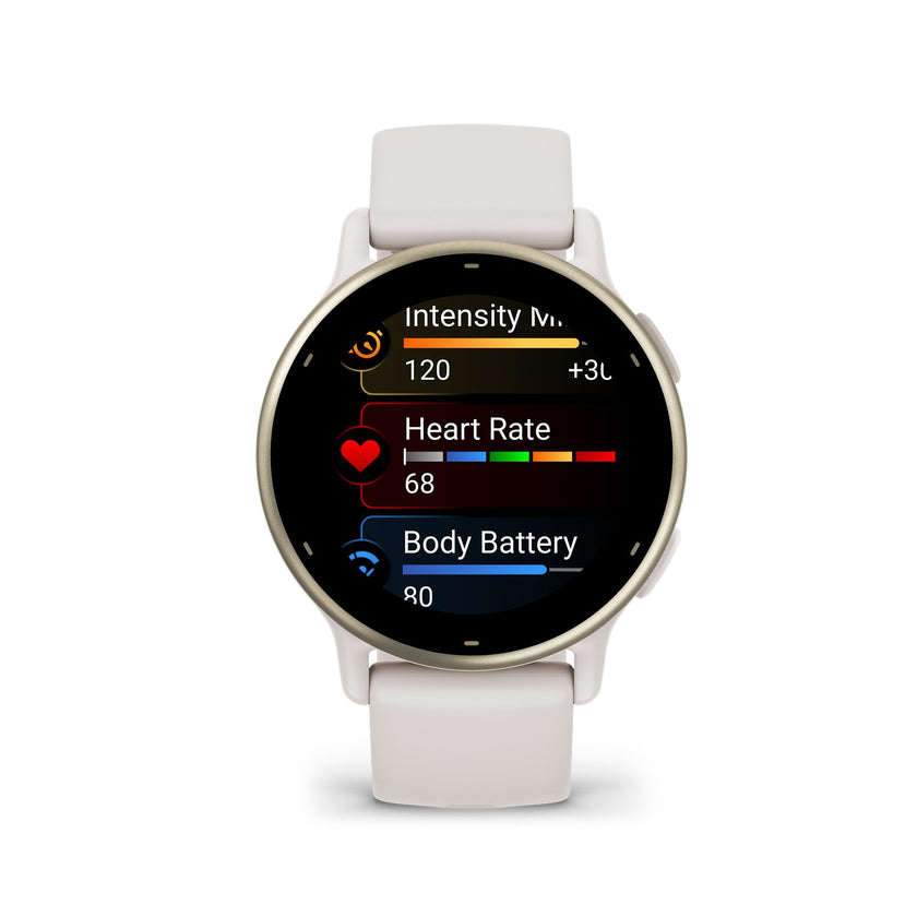 Garmin vívoactive 5, Health and Fitness GPS Smartwatch, AMOLED Display, Up to 11 Days of Battery, Ivory 🍁 All In One Marketplace Canada