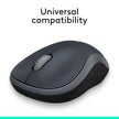 Logitech M185 Wireless Mouse, 2.4GHz with USB Mini Receiver, 12-Month Battery Life, 1000 DPI Optical Tracking, Ambidextrous, Compatible with PC, Mac, Laptop - Swift Grey 🍁 All In One Marketplace Canada