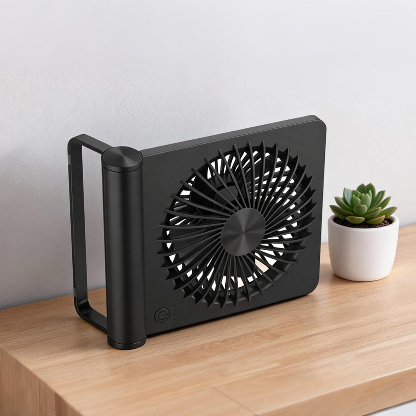 Small Desk Fan,Rechargeable USB Fan Battery Operated,Ultra Quiet, Strong Wind, 3 Speeds Travel Fans 🍁 All In One Marketplace Canada