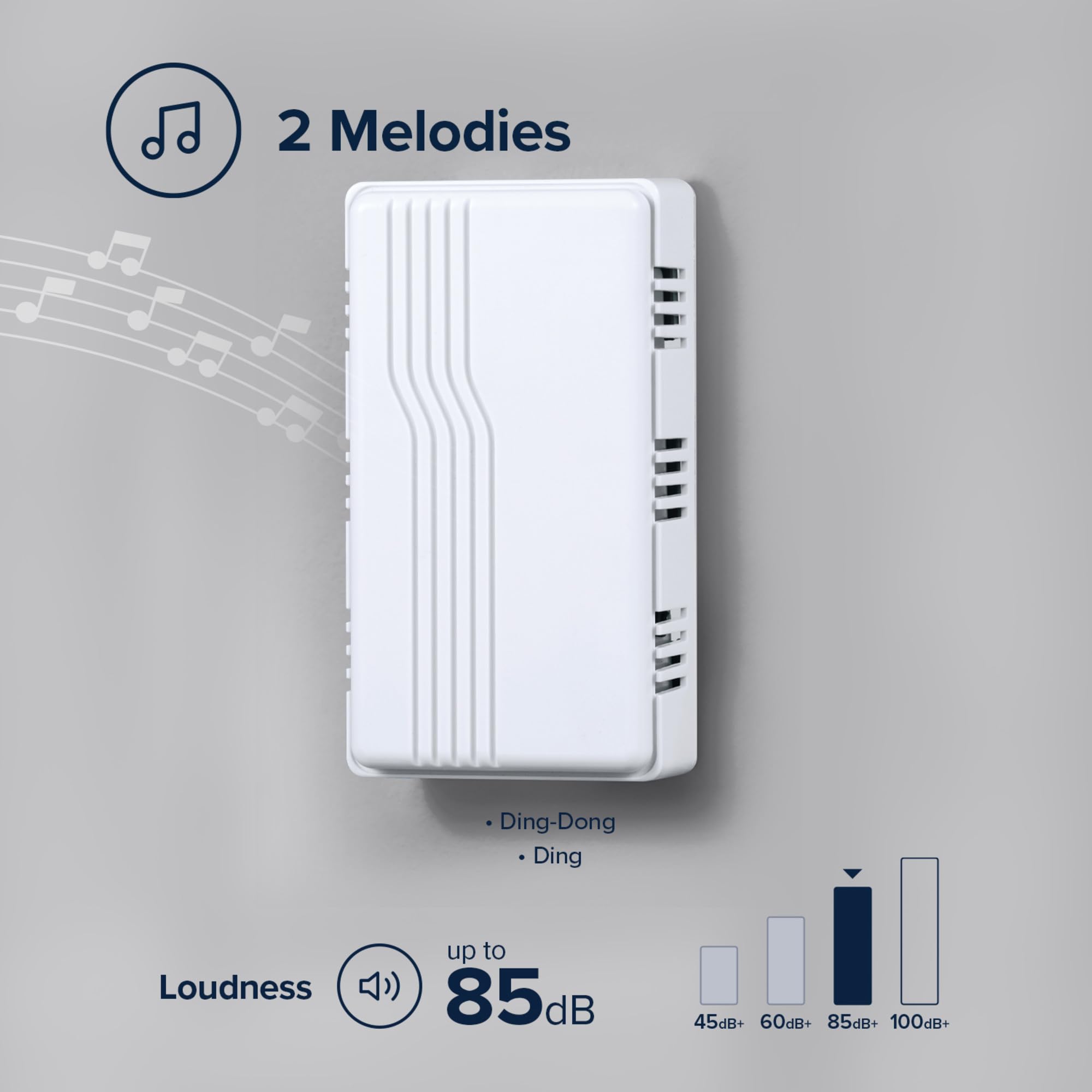 Heath Zenith White Plastic Wired Mechanical Doorbell Chime 🍁 All In One Marketplace Canada