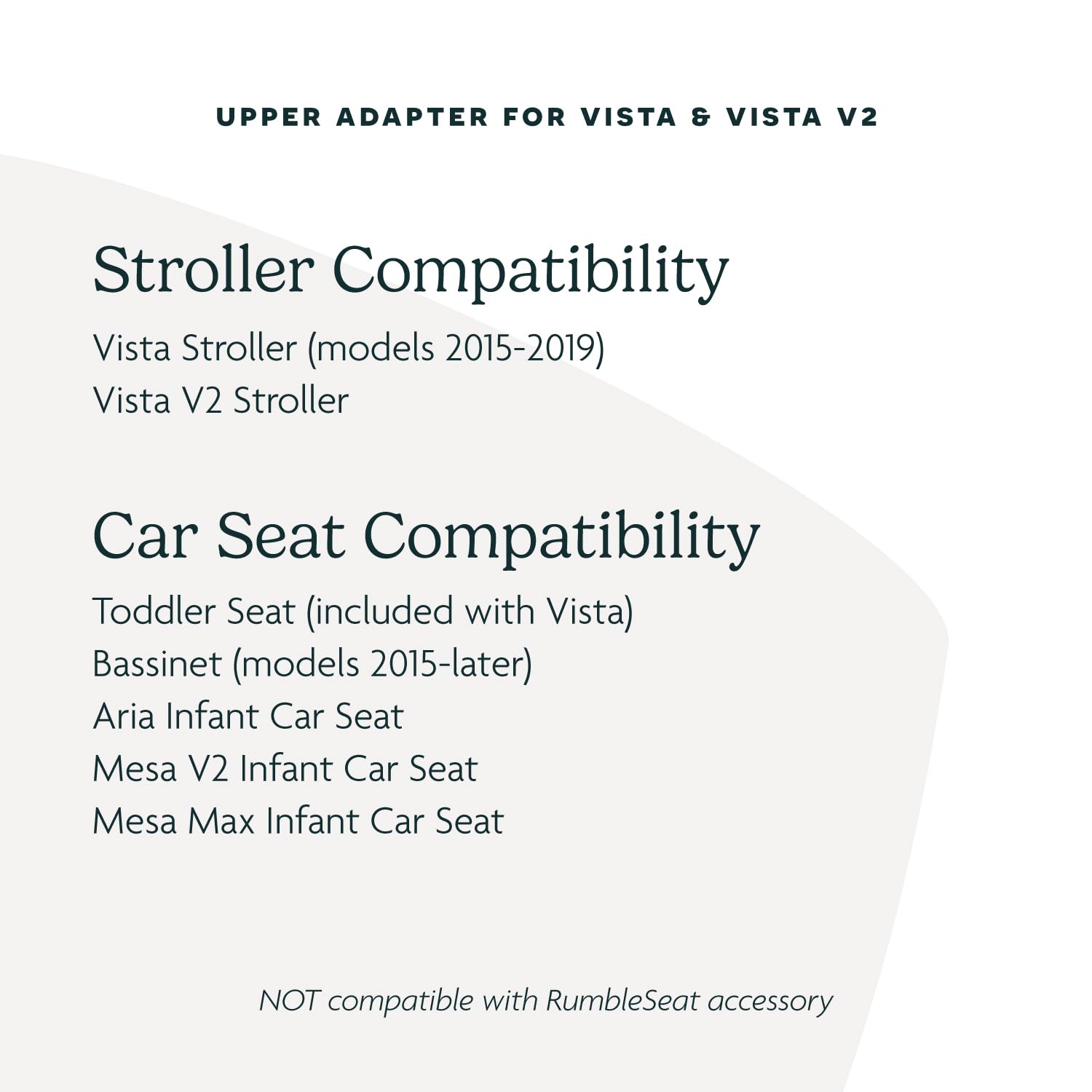 UPPAbaby Upper Adapter for Vista, Vista V2, and Vista V3 Strollers/ Compatible with Bassinet, Toddler Seat, Aria, Mesa V2, or Mesa Max Infant Car Seats / Quick + Secure Attachment / 1 Set 🍁 All In One Marketplace Canada