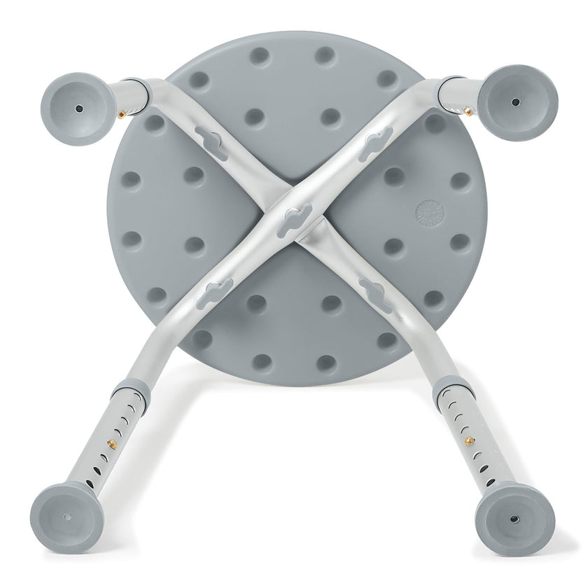 Medline Round Shower Stool, Gray, Tool-Free Assembly, 300lb Capacity 🍁 All In One Marketplace Canada