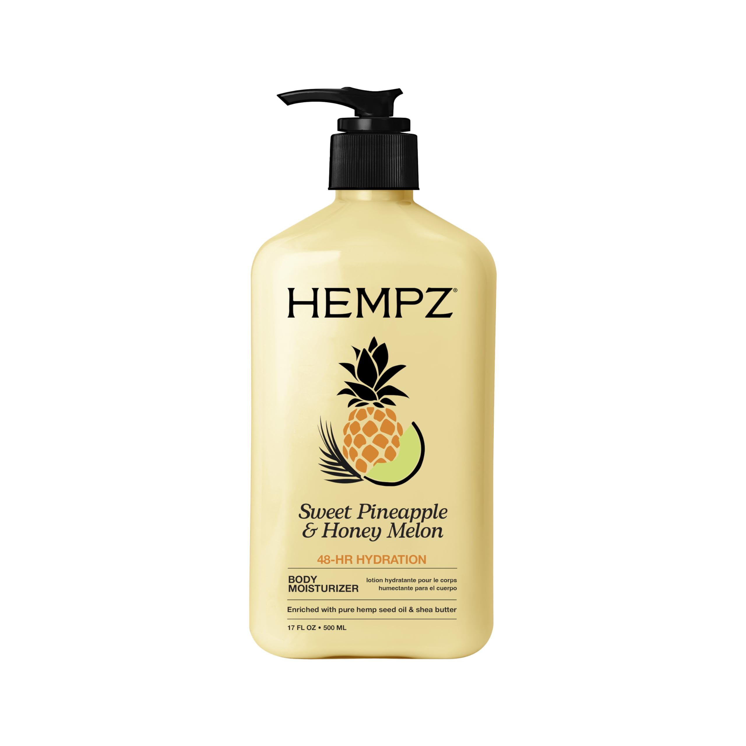 Hempz Sweet Pineapple & Honey Melon Moisturizing Skin Lotion, Natural Hemp Seed Herbal Body Moisturizer with Jojoba, Natural Extracts, Vitamin A and E, 17 oz 🍁 All In One Marketplace Canada