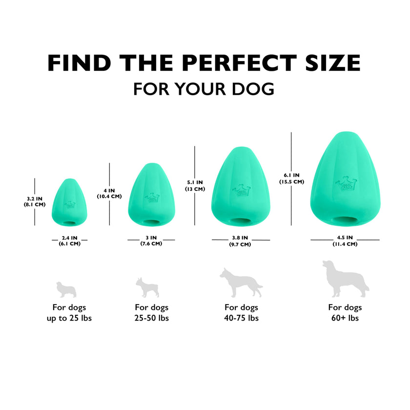 Chew King Premium Treat Dog Toy, XL, Extremely Durable Natural Rubber Toy, Pack of 2, All Breed Sizes 🍁 All In One Marketplace Canada