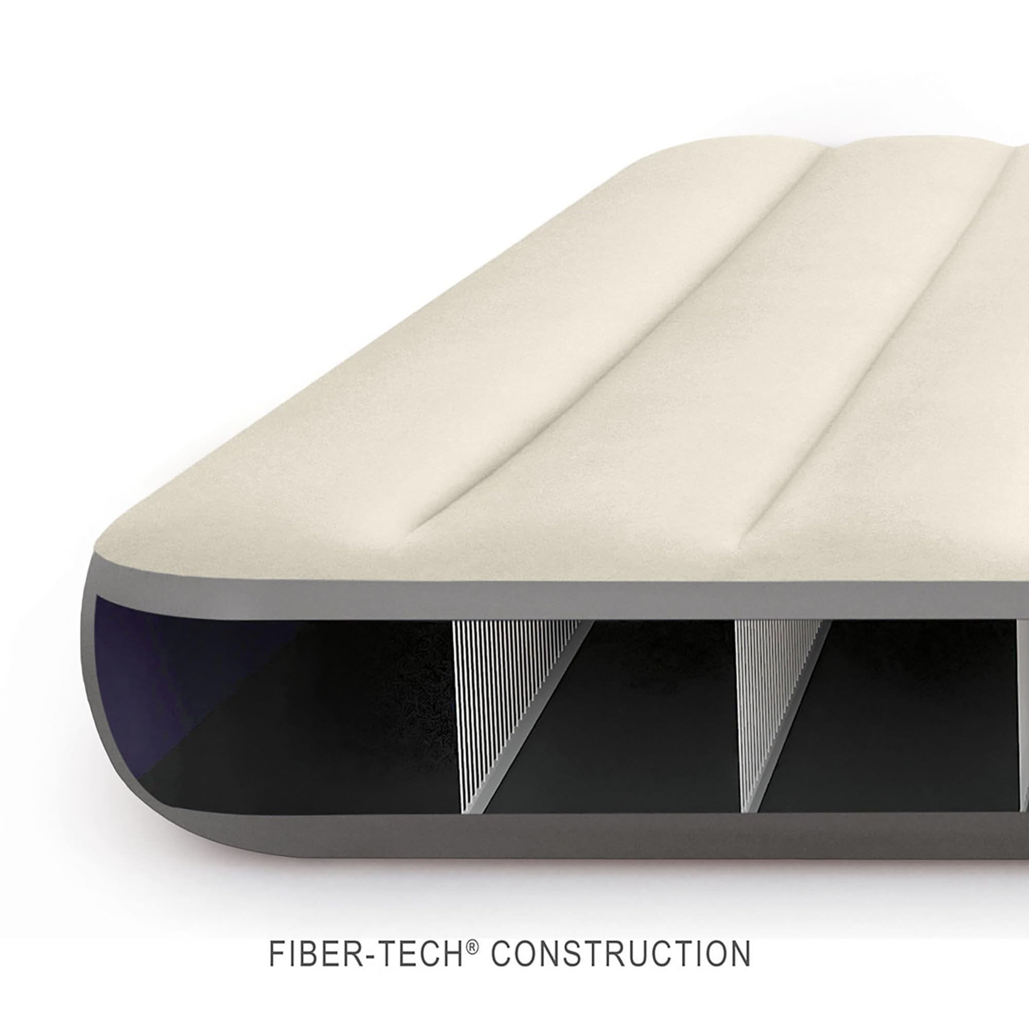 INTEX 64103E Dura-Beam Standard Single-High Air Mattress: Fiber-Tech – Queen Size – 10in Bed Height – 600lb Weight Capacity – Pump Sold Separately 🍁 All In One Marketplace Canada