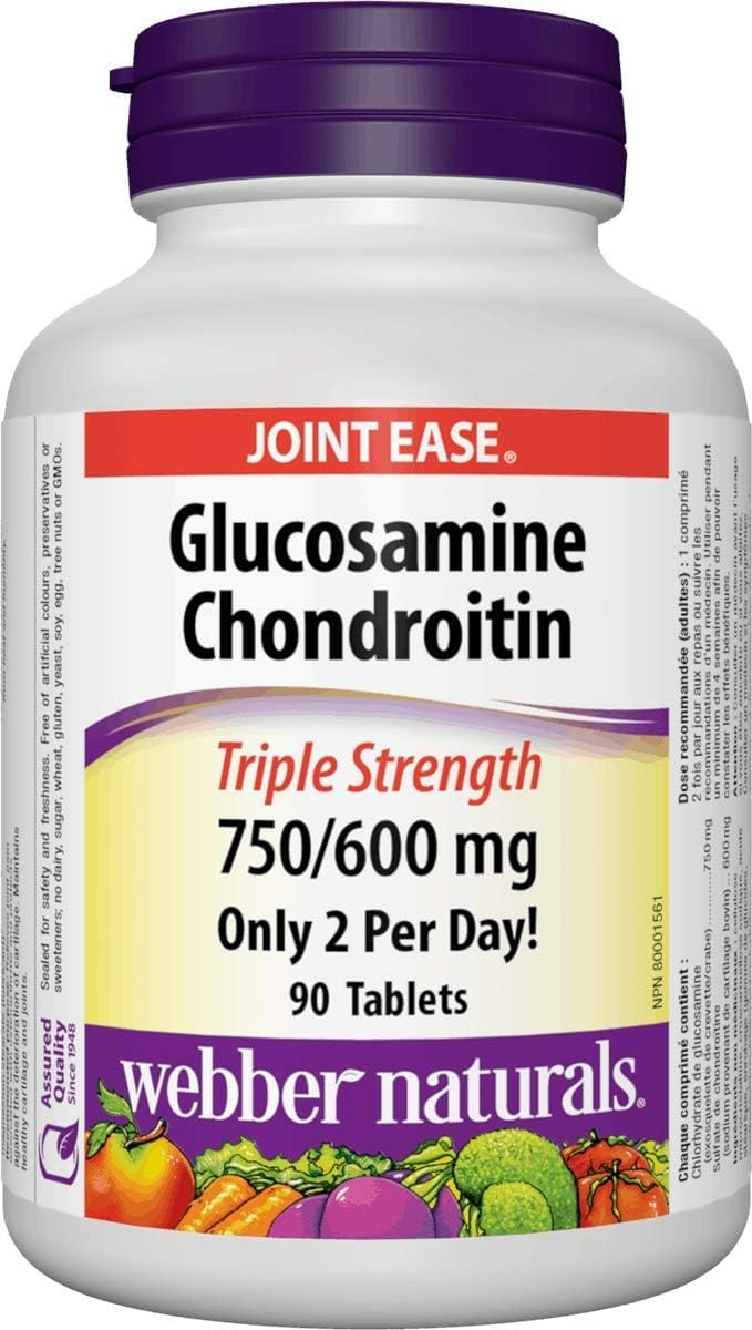 Webber Naturals Glucosamine Chondroitin, 90 Tablets 🍁 All In One Marketplace Canada