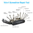 CHUMXINY Bike Repair Kit, 16-in-1 Tool, 120Psi Mini Bicycle Pump, Bicycle Tire Patch Kit, Blue Aluminum Alloy, for Mountain & Road Bikes 🍁 All In One Marketplace Canada