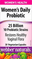 Webber Naturals Probiotic Women’s Daily, 25 Billion Active Cells per Capsule, 10 Probiotic Strains, 30 Capsules, Helps Restore Healthy Vaginal Flora, Vegan 🍁 All In One Marketplace Canada