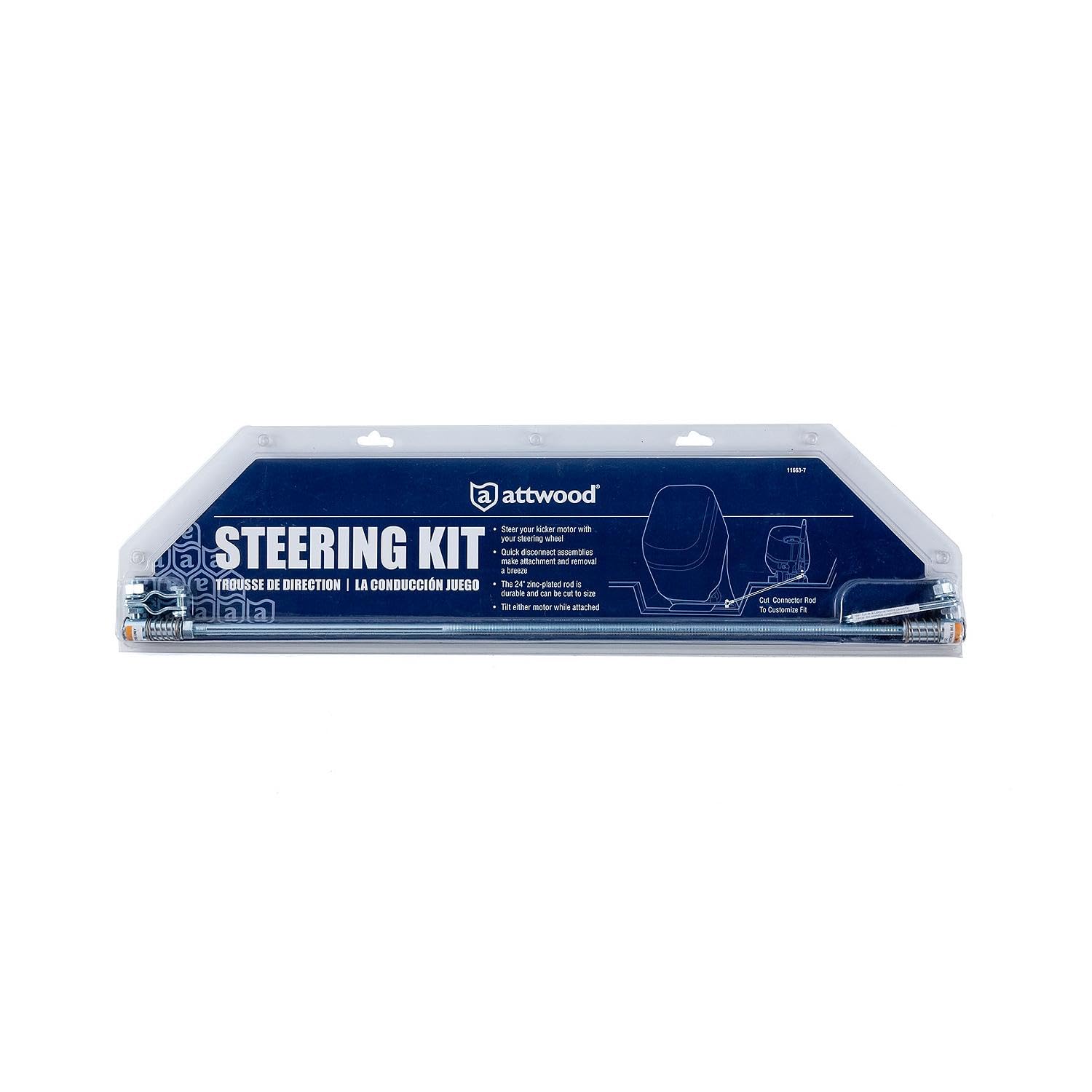 Attwood Outboard Kicker Motor Steering Kit 11663-7 🍁 All In One Marketplace Canada