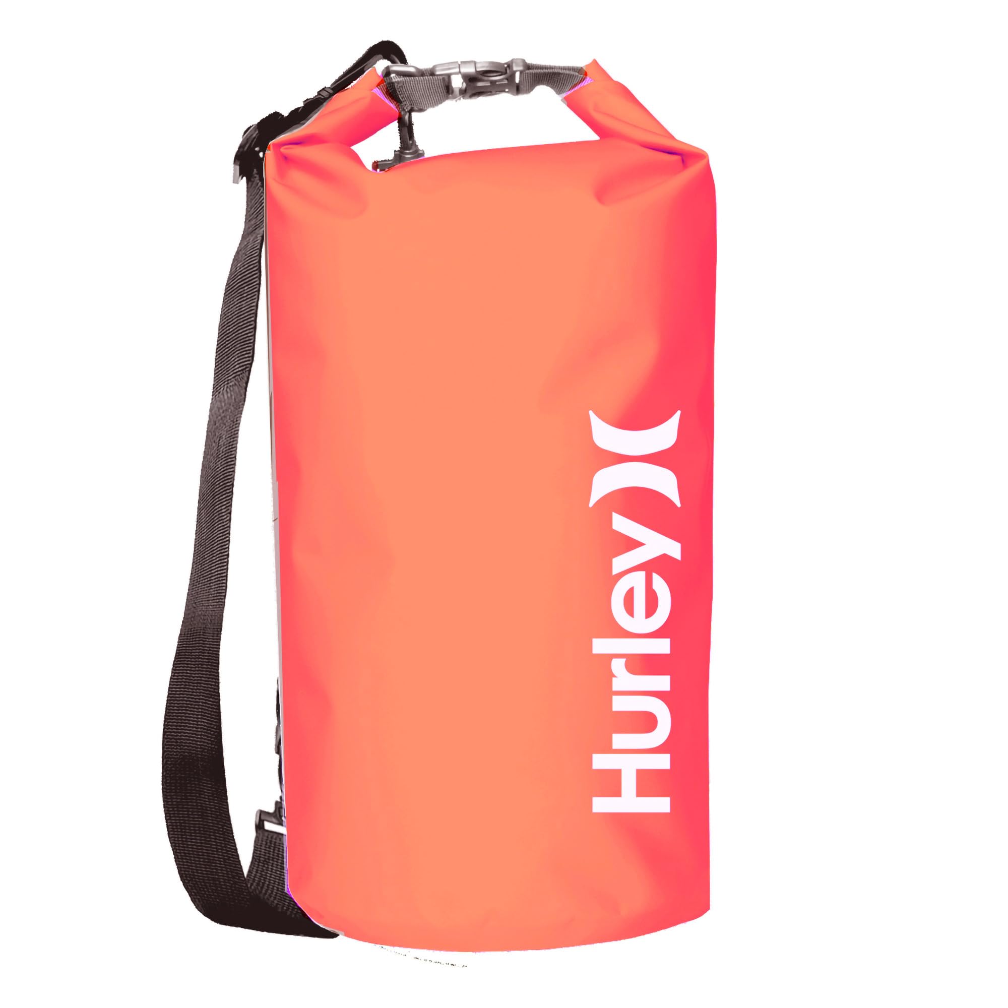 Hurley 30L Waterproof Solid Dry Bag, Camping Bag, Beach Bag, Waterproof Backpack, Neon Pink 🍁 All In One Marketplace Canada