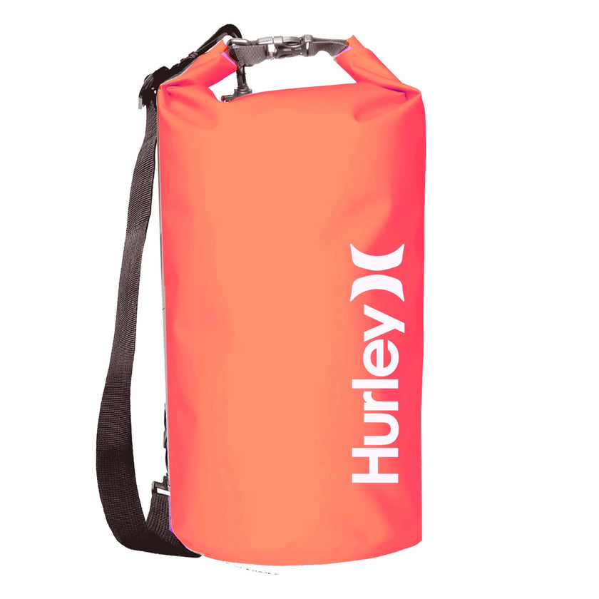 Hurley 30L Waterproof Solid Dry Bag, Camping Bag, Beach Bag, Waterproof Backpack, Neon Pink 🍁 All In One Marketplace Canada