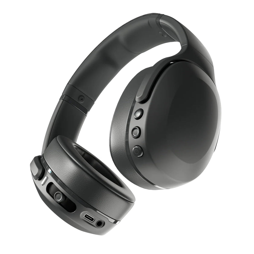 Skullcandy Crusher Evo Wireless Bluetooth Headphones with Multi-Sensory Bass, Noise Isolating Over-Ear Fit, Up to 40 Hours Battery, Microphone for iPhone Android - True Black 🍁 All In One Marketplace Canada