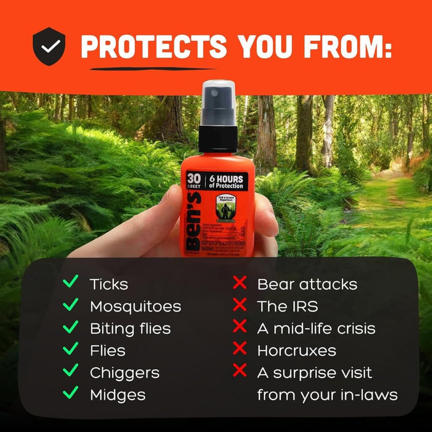 Ben's 30% DEET Mosquito, Tick and Insect Repellent, 37ml Pump, Pack of 4 🍁 All In One Marketplace Canada