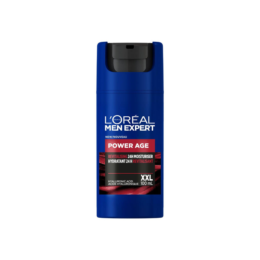 L'Oréal Paris Men Expert Power Age XXL 24 HR Hydrating Face Moisturizer for Men with Hyaluronic Acid & Vitamins, For Dry & Aging Skin, Fights Signs & Look of Aging, 100 mL 🍁 All In One Marketplace Canada