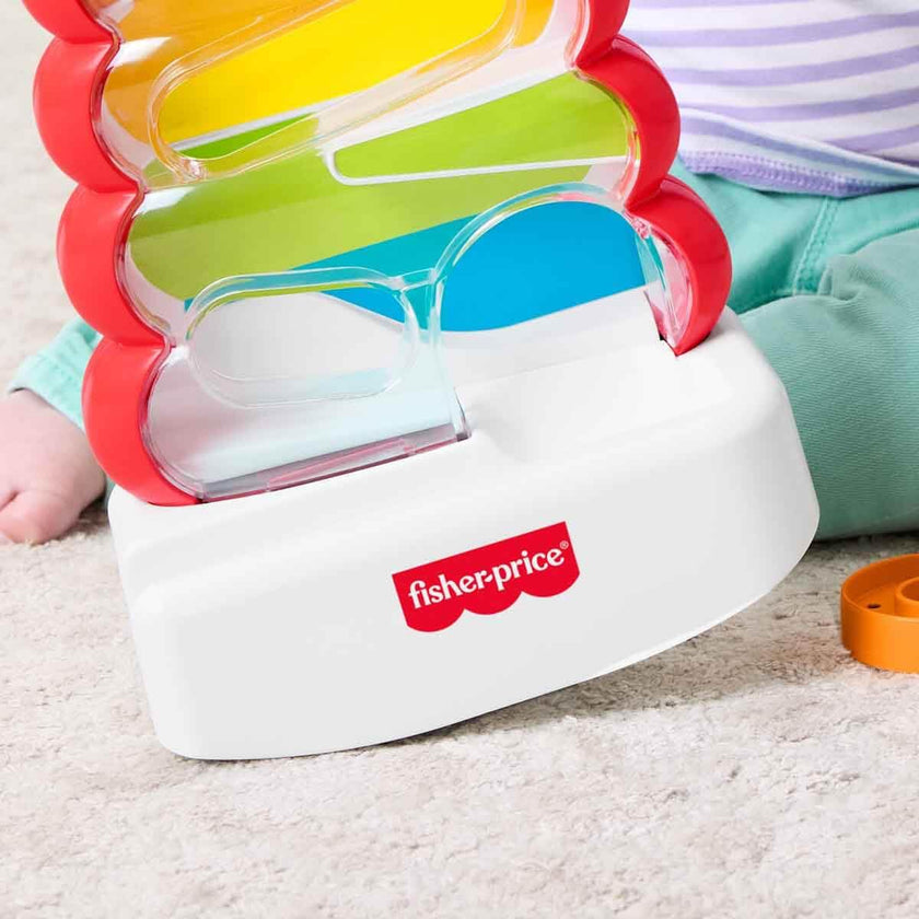 Fisher-Price Baby & Toddler Toy Drop Through Rock-a-Stack, Coin Drop Activity for Developmental Play Infants Ages 9+ Months 🍁 All In One Marketplace Canada
