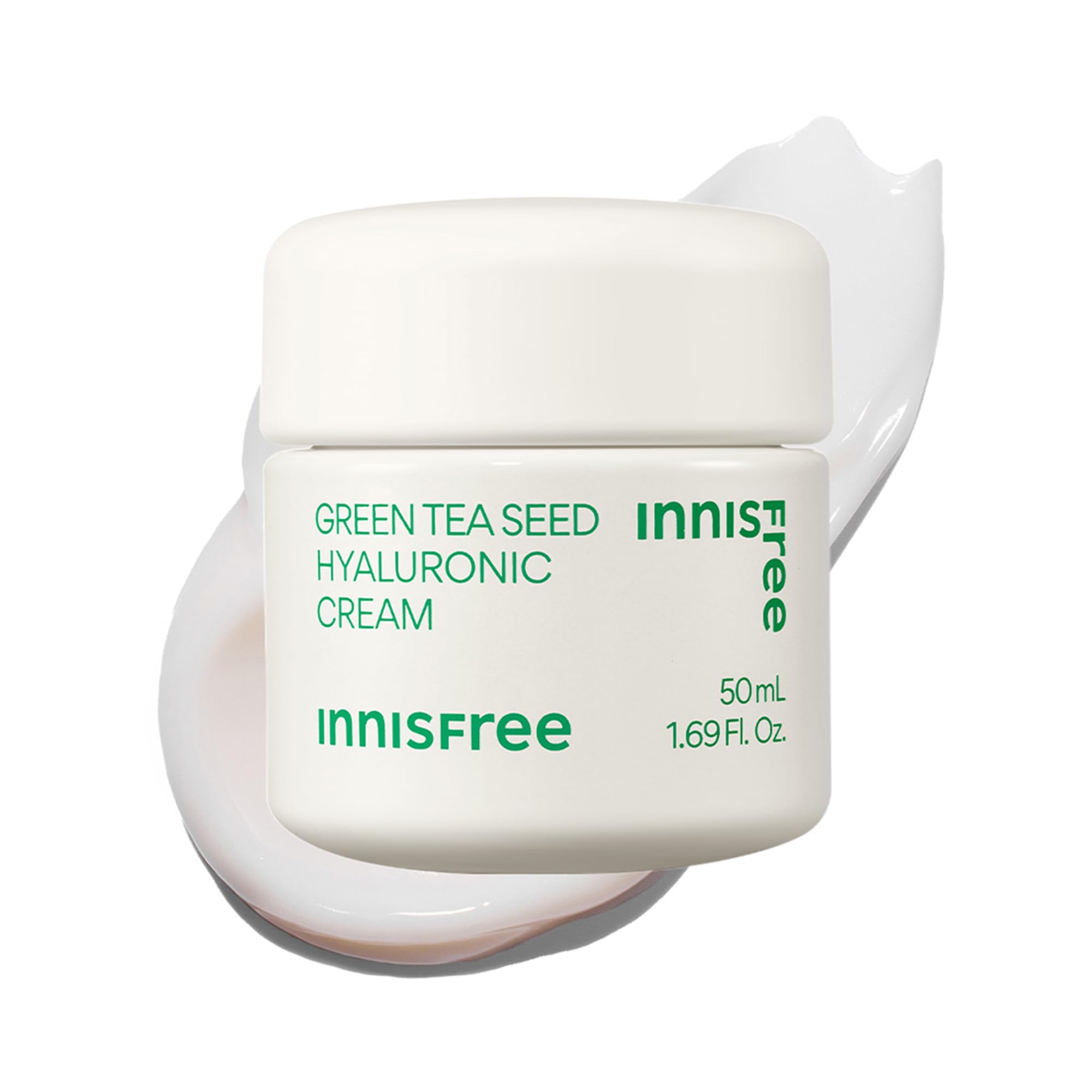 innisfree Green Tea Seed Hyaluronic Acid Cream With Squalane and Ceramides, Korean Hydrating Face Moisturizer and Balancing Cream 🍁 All In One Marketplace Canada