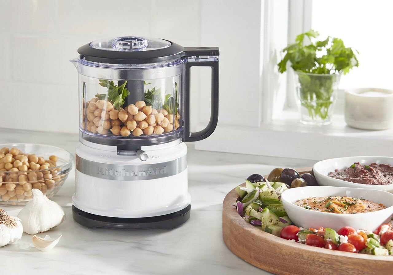 KitchenAid KFC3516WH 3.5 Cup Mini Food Processor, White 🍁 All In One Marketplace Canada