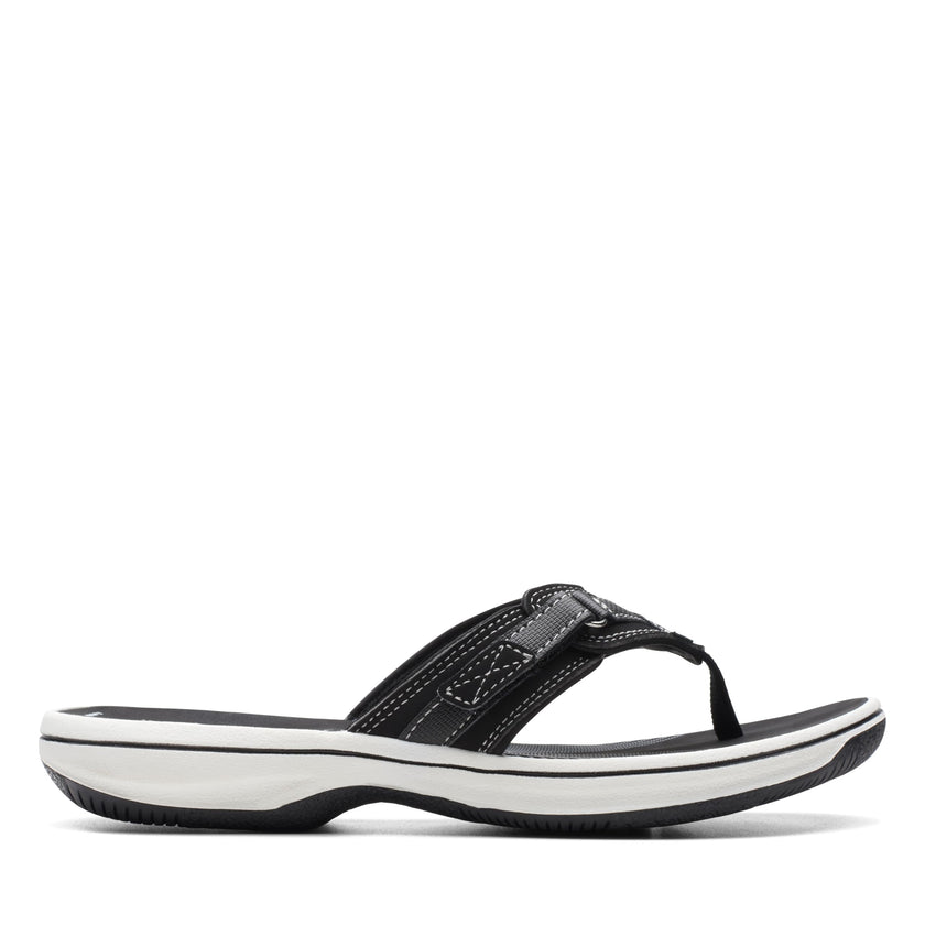 Clarks womens BREEZE SEA Flip Flops, Black, 8 US 🍁 All In One Marketplace Canada