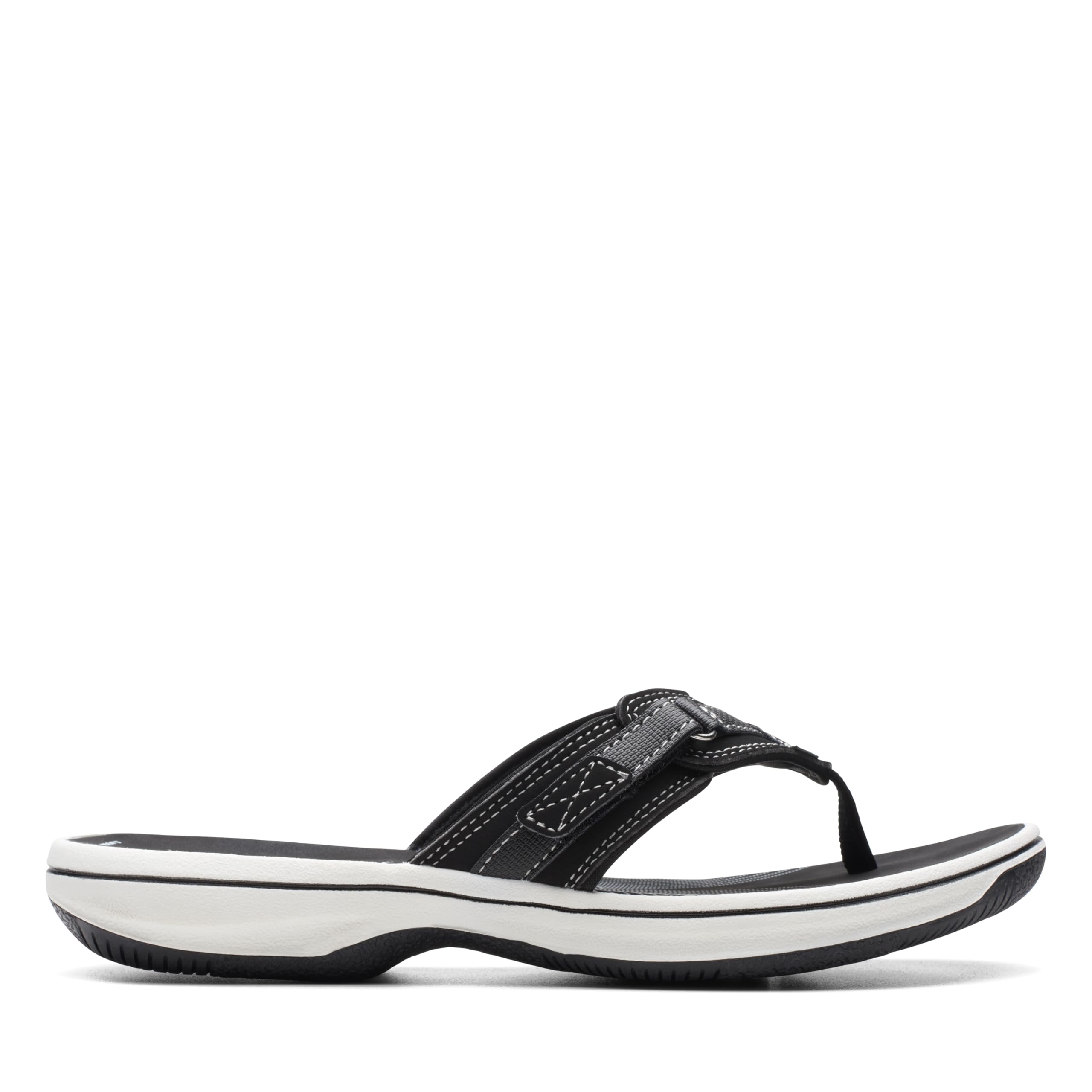 Clarks Cloudsteppers Women's Breeze Sea Flip-Flop, Black Synthetic, 9 Medium US 🍁 All In One Marketplace Canada