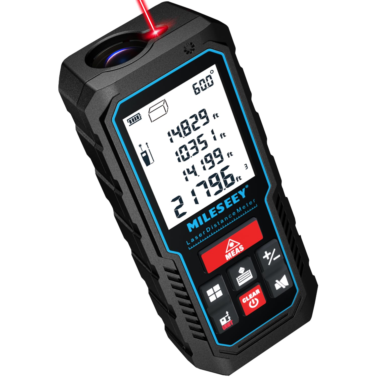 229Ft Laser Measure Device, Mileseey Digital Laser Tape Measure with Upgraded Electronic Angle Sensor, ±2mm Accuracy, Area Measurement,Volume and Pythagoras, Backlit LCD,Mute, Battery Included 🍁 All In One Marketplace Canada