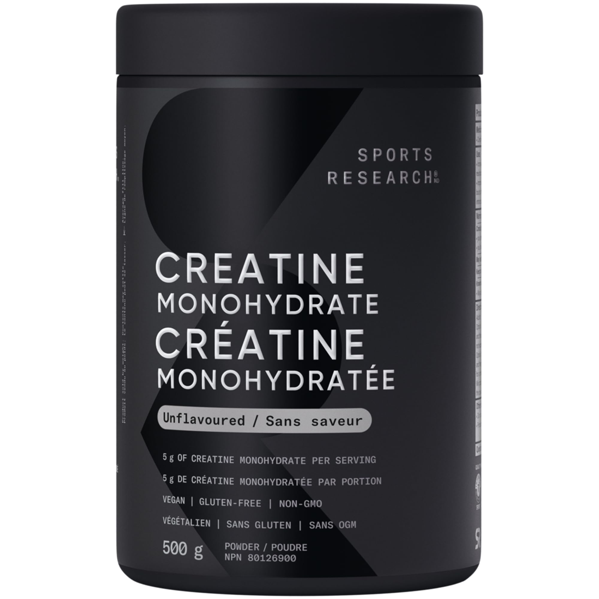 Sports Research® Creatine Monohydrate - Pure Micronized Creatine Monohydrate Powder - Improves strength, power, and performance for Women and Men | Non-GMO 100 Servings 🍁 All In One Marketplace Canada