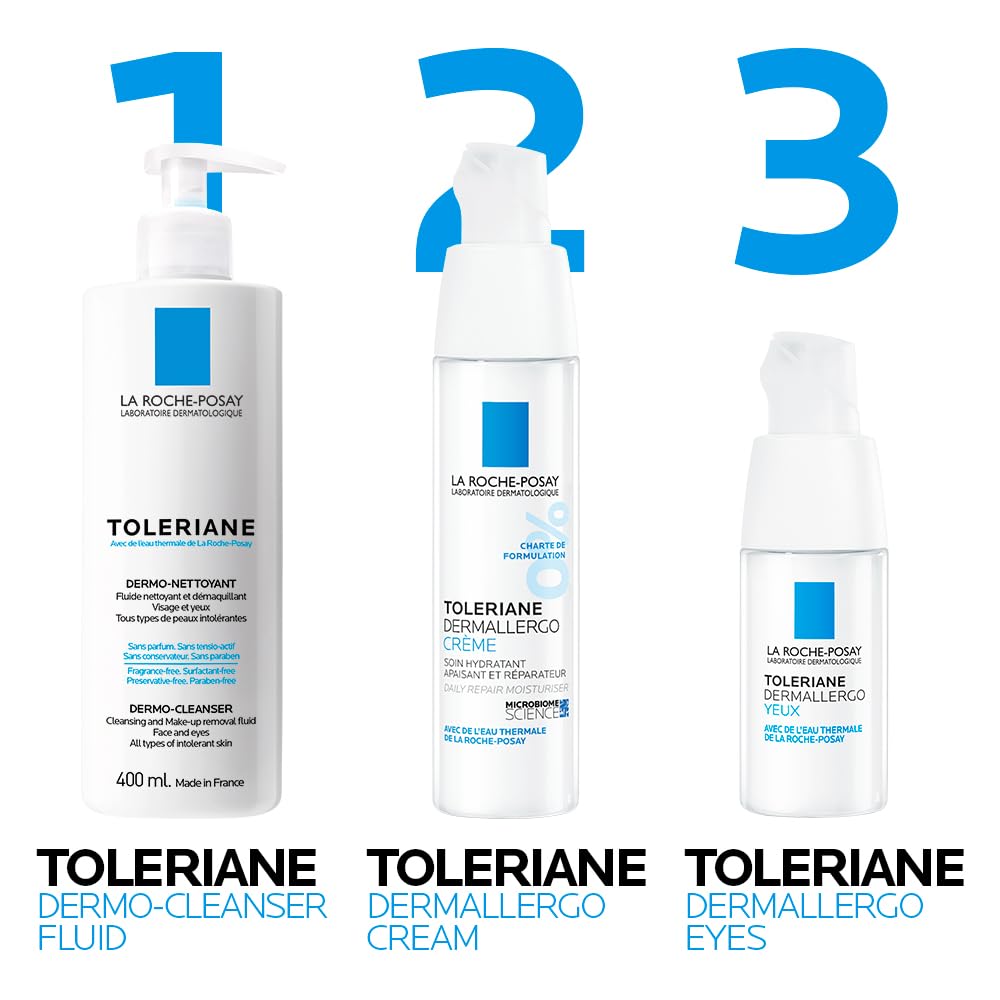 La Roche Posay Face Wash, Toleriane Dermo Cleanser, Formulated with Glycerin to Calm Irritated Skin, Gently Cleanses & Removes Makeup. Suitable for Sensitive Skin. Dermatologist Recommended, 400mL 🍁 All In One Marketplace Canada