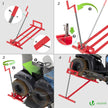 VOUNOT Ride on Lawn Mower Lift Jack, Telescopic Maintenance Jack for Lawn mowers and Garden Tractors, Weight Capacity 880 Lbs, Red 🍁 All In One Marketplace Canada