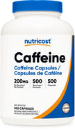 Nutricost Caffeine Pills (200mg) 500 Capsules 🍁 All In One Marketplace Canada