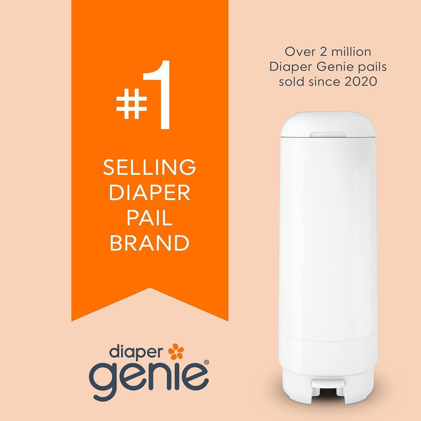 Diaper Genie Easy Roll Refill with 18 Bags - for the Diaper Genie Signature and Platinum pails | Lasts Up to 5 Months or Holds Up to 846 newborn Diapers Per Refill blue 1 Count 🍁 All In One Marketplace Canada