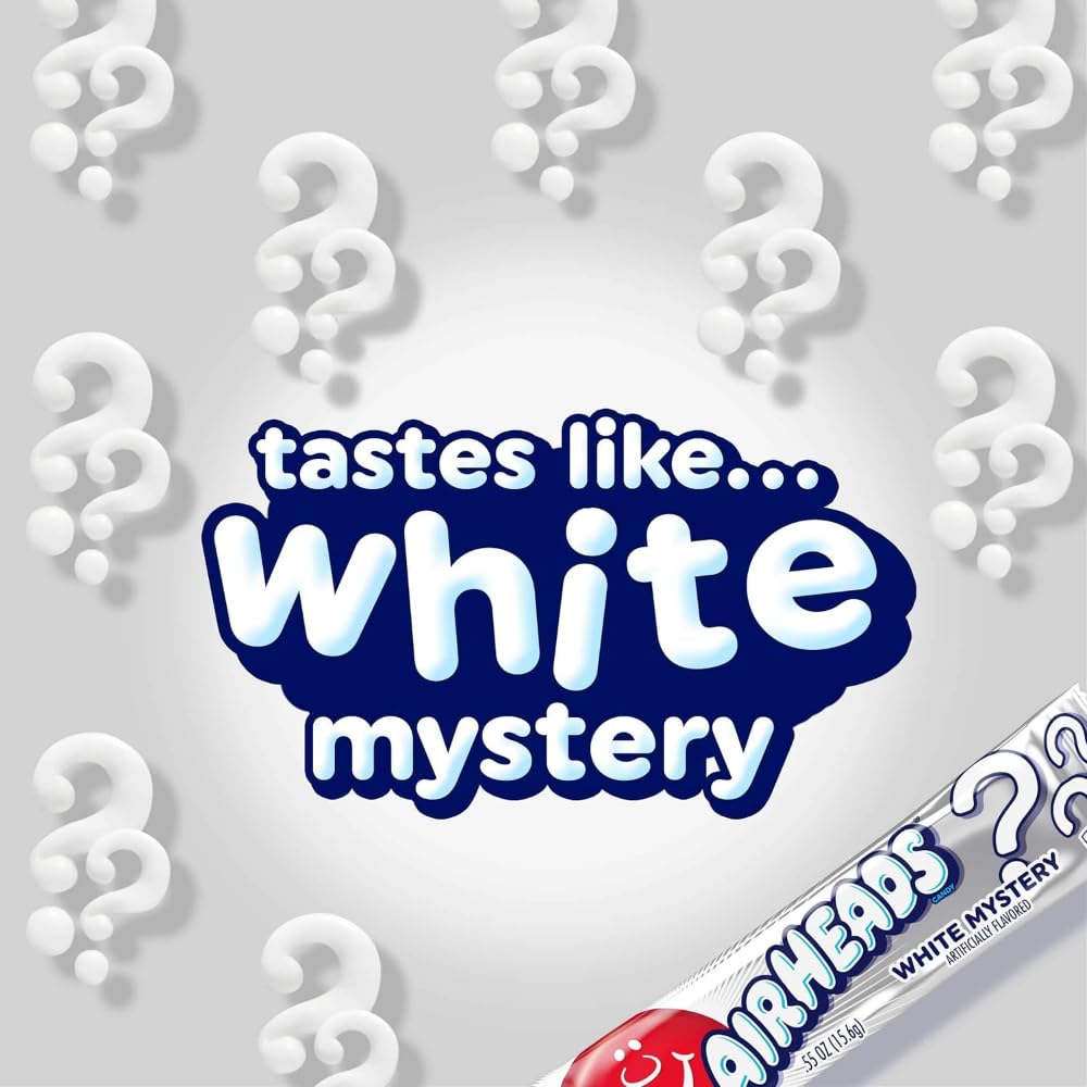 Airheads Candy Individually Wrapped Bars - White Mystery Flavour - Bulk Pack of 36 🍁 All In One Marketplace Canada