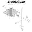 VEVOR Swivel Campfire Grill, Fire Pit Grill Grate, Heavy Duty Steel Grill Grates, 360° Adjustable Open Outdoor Cooking Equipment, Portable Camp Fire Racks for Camping Outdoor BBQ 🍁 All In One Marketplace Canada