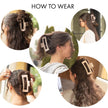 FRAMAR Hair Claw Clips for Thick Hair – Large Claw Clip for Thick Hair, Hair Clips for Girls, Large Hair Clips for Thick Hair, Big Hair Clips for Women, Pince a Cheveux, Pink Hair Clip – 4 Pack (Blush - Rectangle) 🍁 All In One Marketplace Canada