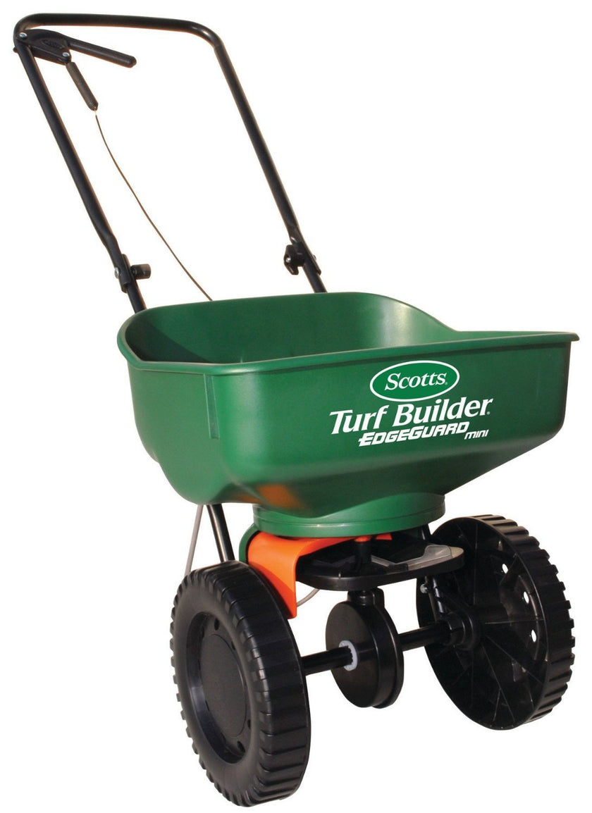 Scotts Turf Builder Edgeguard Mini Broadcast Spreader - Precise Spreading, No Waste - Seed, Fertilizer, Ice Melt - for Small to Medium Lawns 🍁 All In One Marketplace Canada