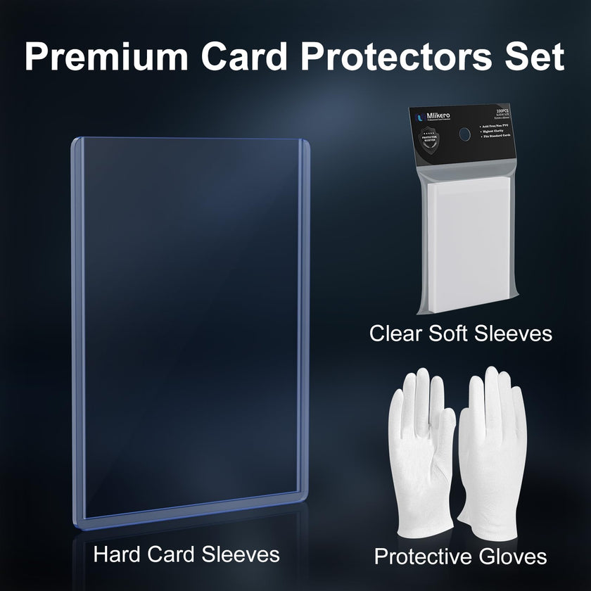 200 Card Sleeves Top Loaders for Cards, 3
