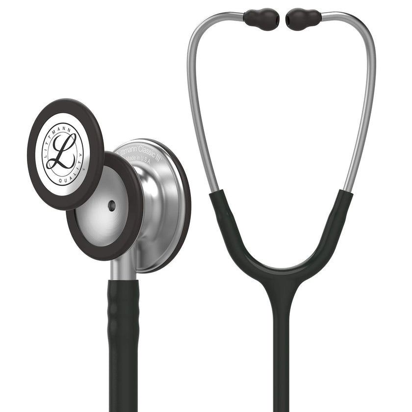 3M Littmann Classic III Monitoring Stethoscope, 5620, More Than 2X as Loud*, Weighs Less**, Stainless Steel Chestpiece, 69 cm (27