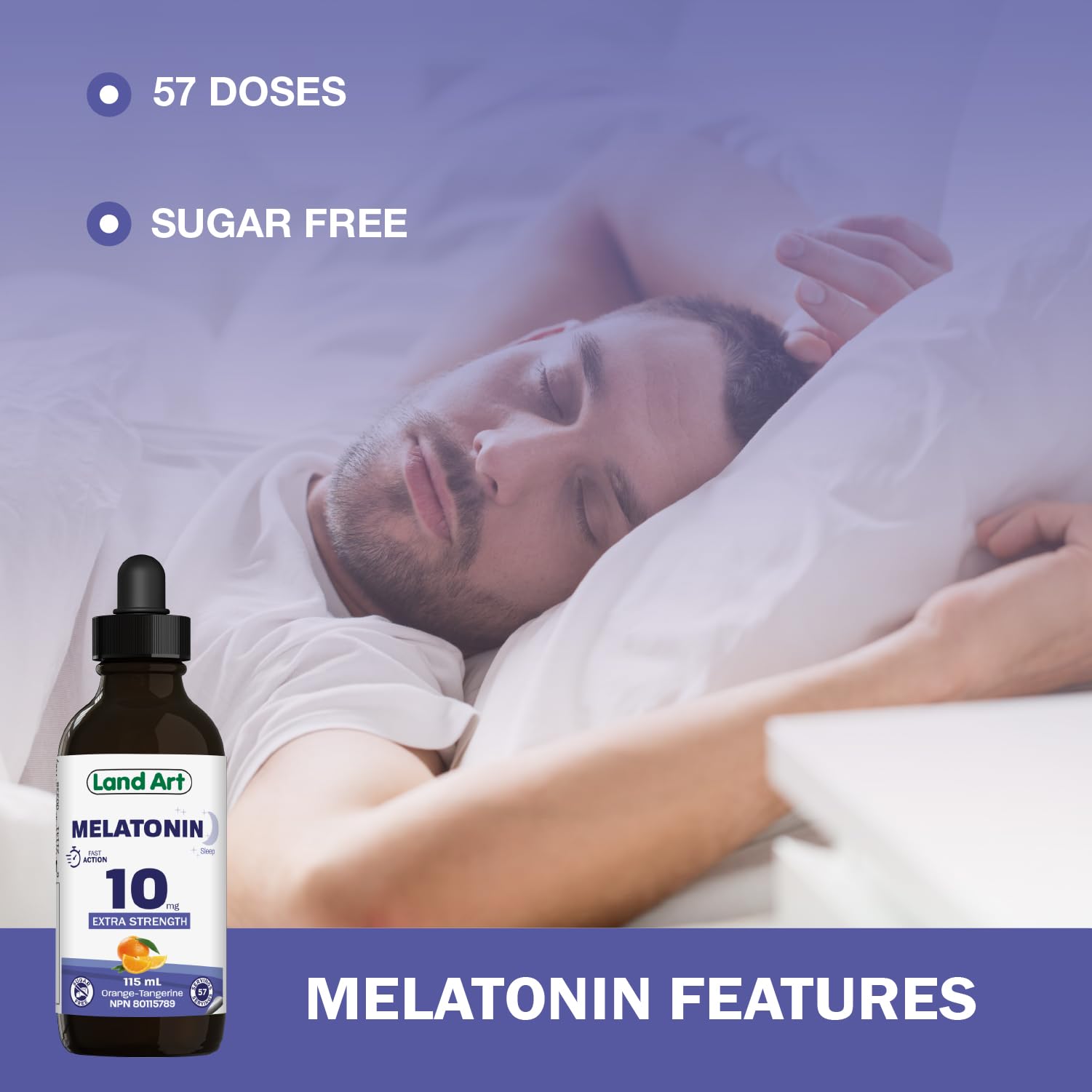 Melatonin, 10 mg, Sugar Free, Sleep Aid, Orange, 115 ml 🍁 All In One Marketplace Canada