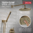 Delta Faucet Modern Raincan 2-Setting Round Shower System Including Rain Shower Head and Handheld Spray Gold, Rainfall Shower System Gold, Shower Valve and Trim Kit, Champagne Bronze 342702-CZ 🍁 All In One Marketplace Canada