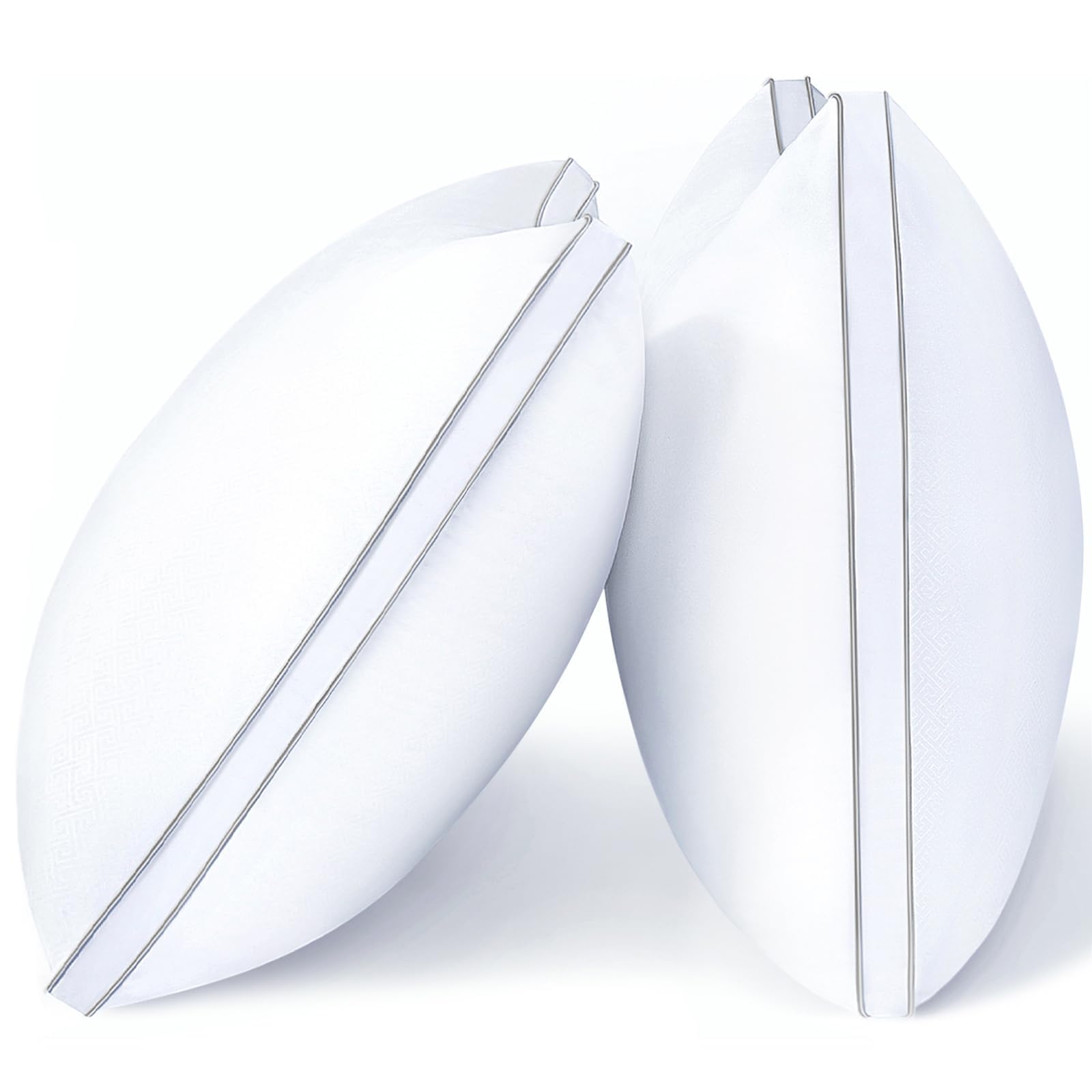 viewstar Bed Pillows Queen Size 2 Pack, Firm Support Gusseted Side Sleeper Hotel Pillow for Back and Stomach Sleeping, White 🍁 All In One Marketplace Canada