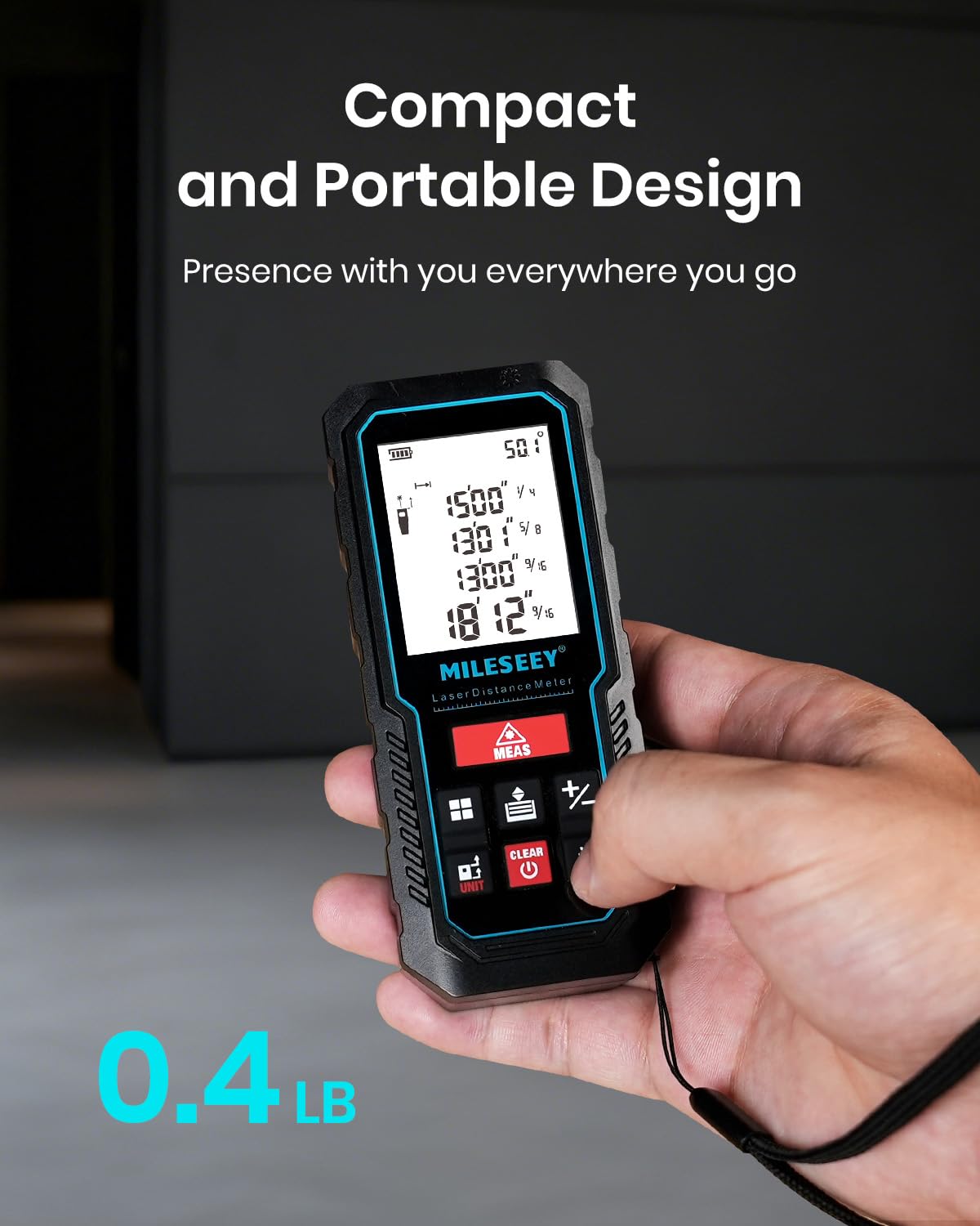 229Ft Laser Measure Device, Mileseey Digital Laser Tape Measure with Upgraded Electronic Angle Sensor, ±2mm Accuracy, Area Measurement,Volume and Pythagoras, Backlit LCD,Mute, Battery Included 🍁 All In One Marketplace Canada