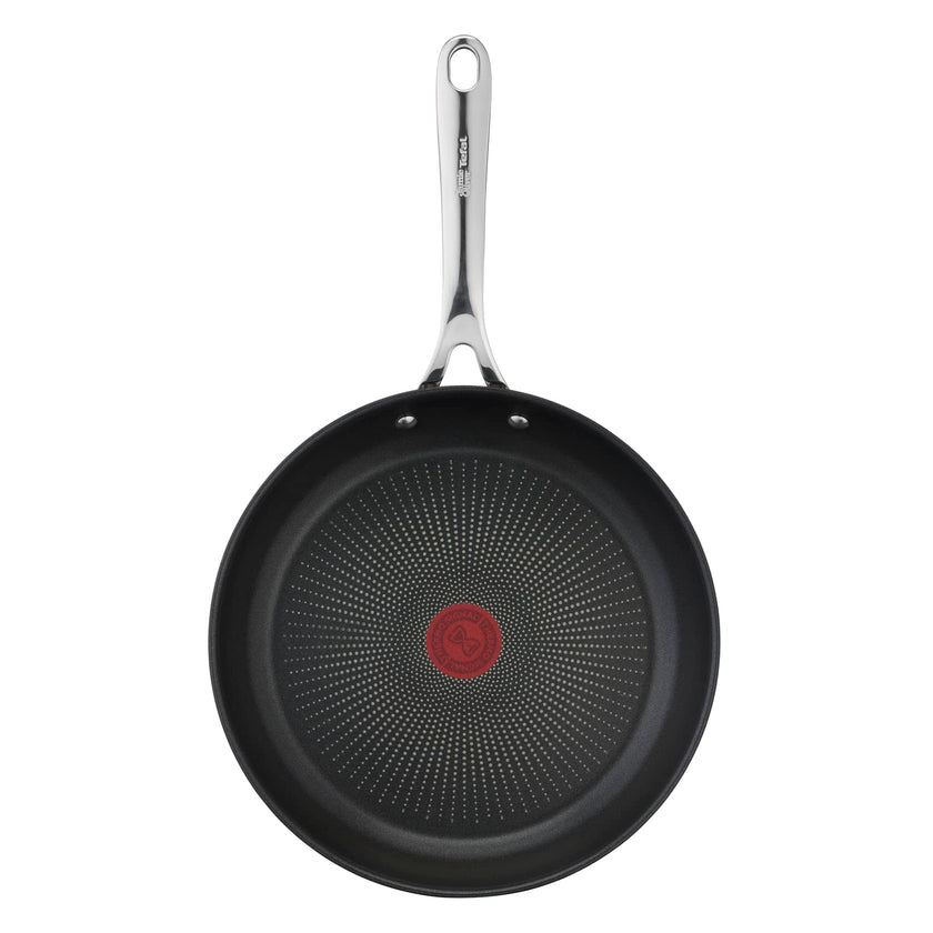 Jamie Oliver by Tefal Nonstick Coated Stainless Steel Pan 11-Inch, Induction Compatible, Oven Safe up to 500°F, Chef's Stainless Steel Skillet, Non Stick Frying Pans, Silver 🍁 All In One Marketplace Canada