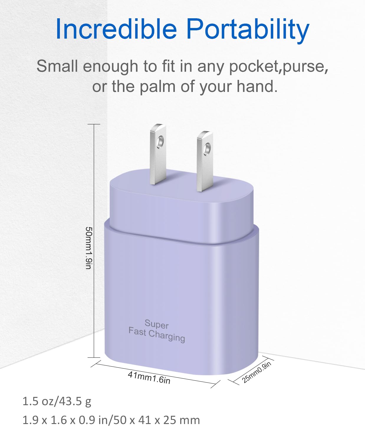 Coreykin 2 Pack USB C Fast Charger, 25W PD Super Fast Charging Block, Compatible with Galaxy S23/S22/S21/S20/S10/S9/Note20/Note10, with 6ft USB C Cable 🍁 All In One Marketplace Canada